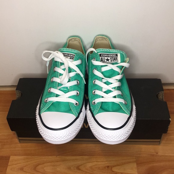 CONVERSE | Unisex All Star Turquoise Low-Top Sneakers - Picture 2 of 4